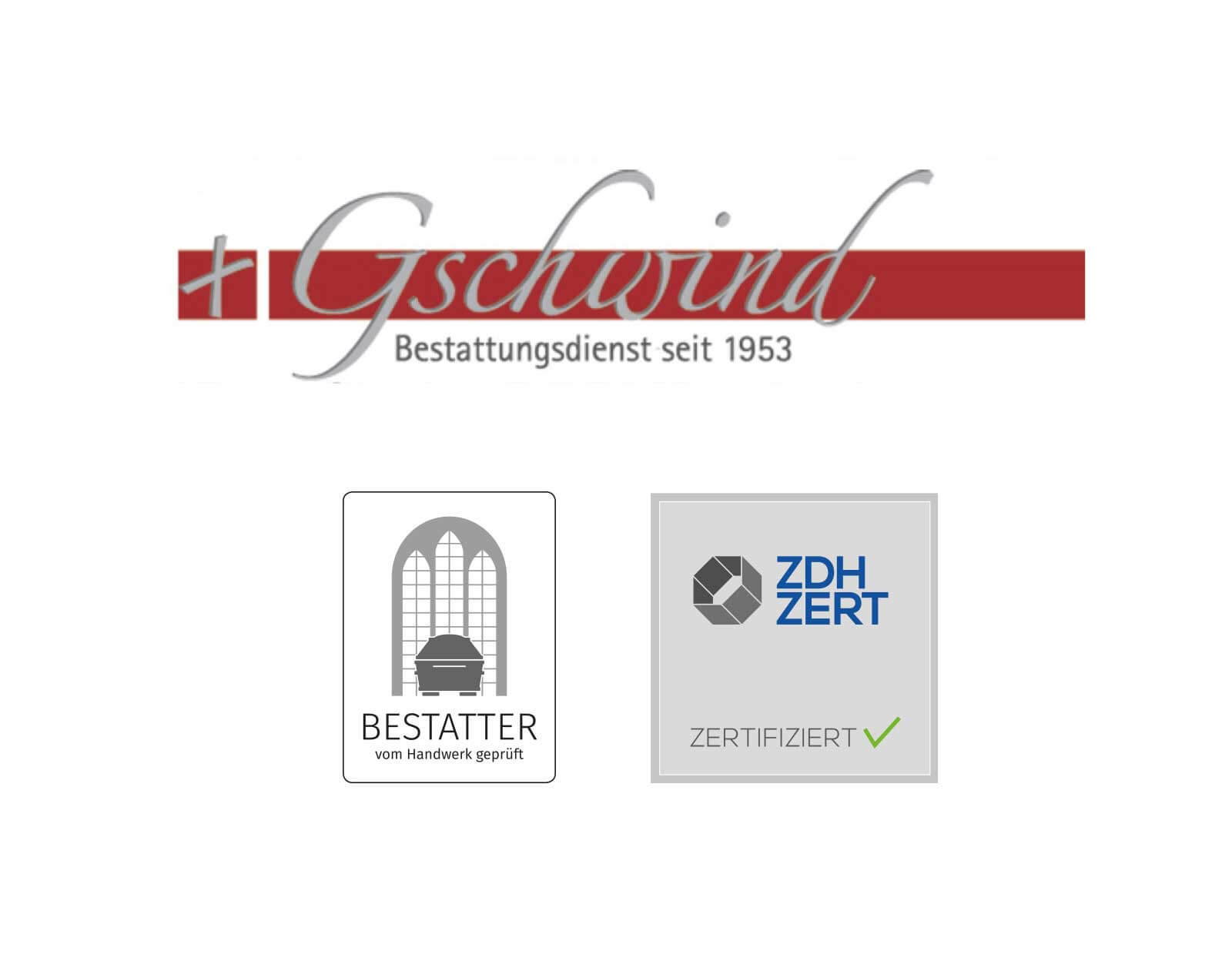 Werbegemeinschaft Krumbach neue Mitglieder Logo Bestattungsdienst Gschwind